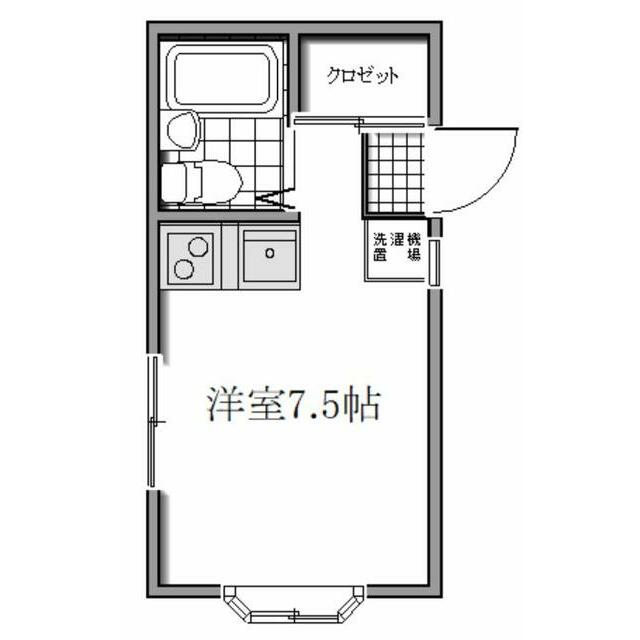 Ｅｃｌａｉｒ　ｔｏｋａｉ 102号室 間取り
