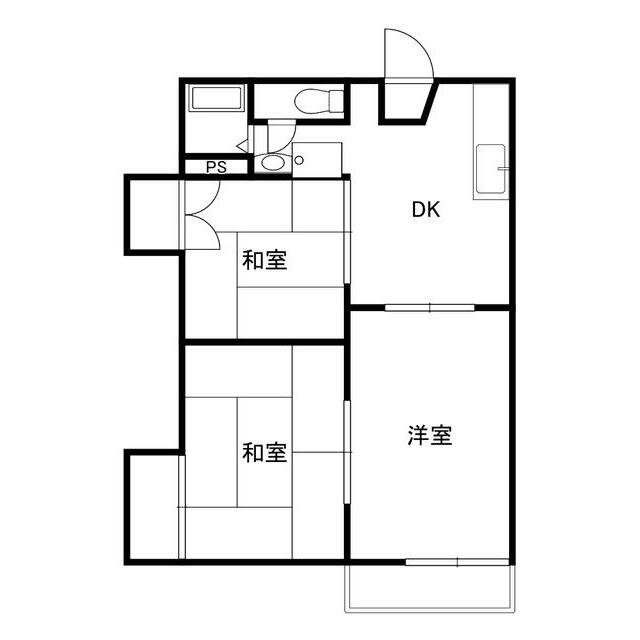 メゾンドールＫＯＳＨＩＯ 203号室 間取り