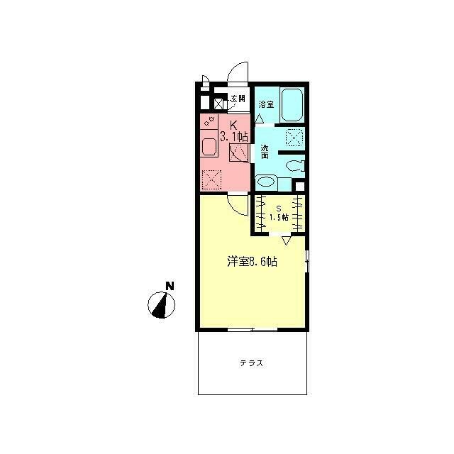 アミカ湘南Ａ 101号室 間取り