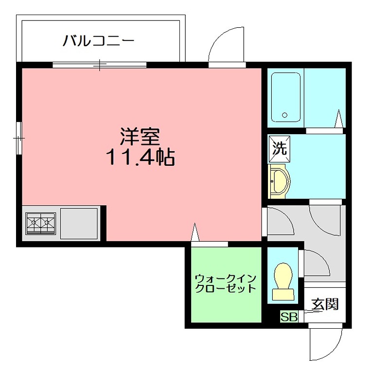 ロイジェント平塚 102号室 間取り