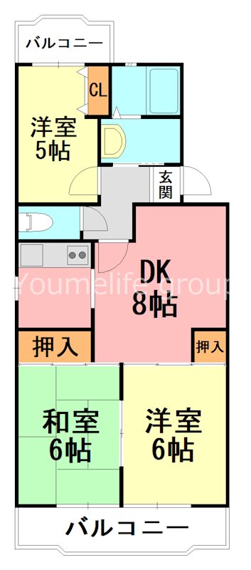ハイツエントピア 201号室 間取り