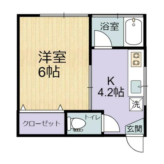 三戸部アパート 7号室 間取り