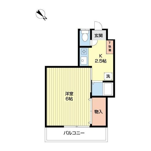 カサブランカ秦野  402号室 間取り