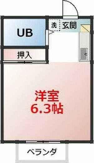 コーポセレクト 201号室 間取り