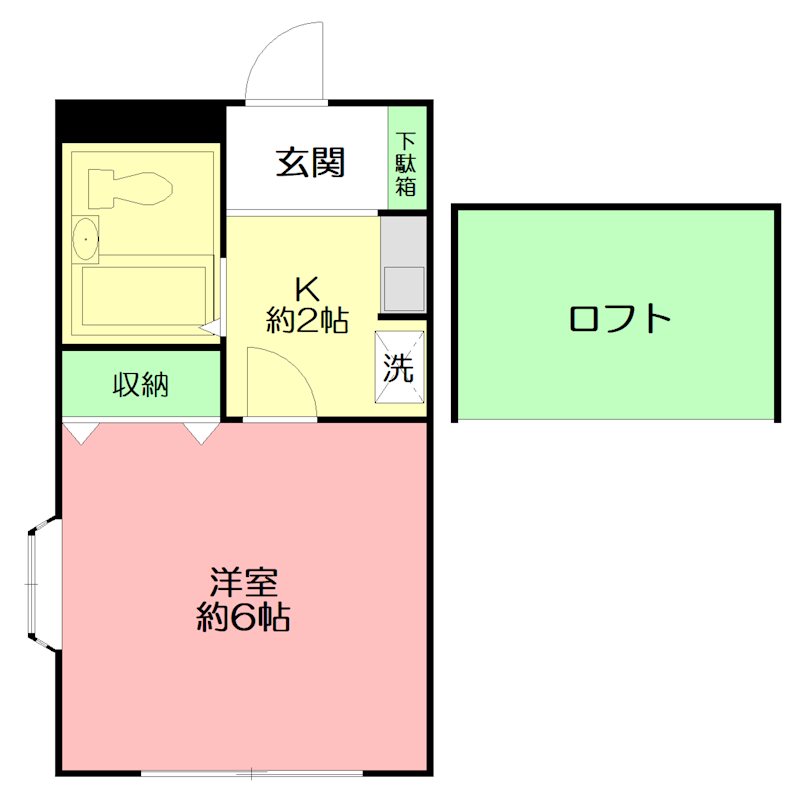 アベイル 203号室 間取り
