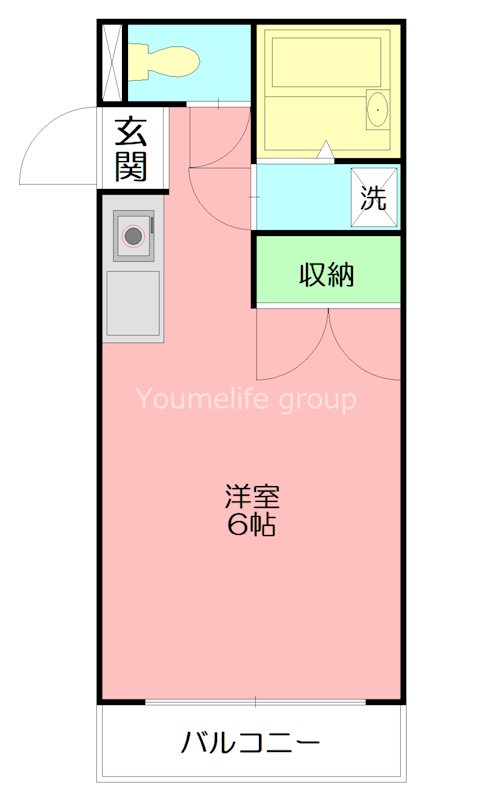 リバータウン松枝 307号室 間取り