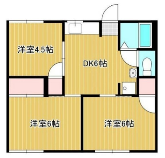 コーポ白山B 103号室 間取り
