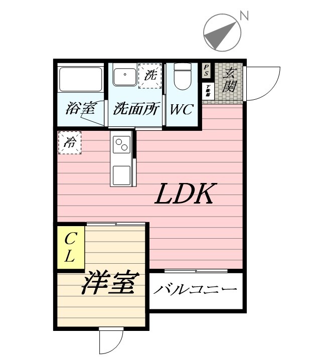 ホロン伊勢原 305号室 間取り