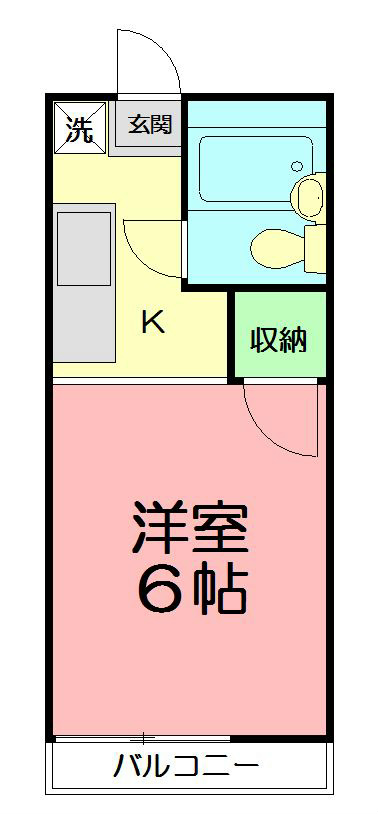 プティキャスル 104号室 間取り