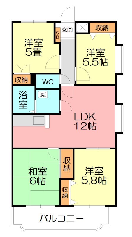 アゼリアコート 104号室 間取り