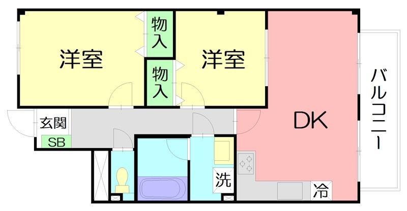 MMビル 303号室 間取り