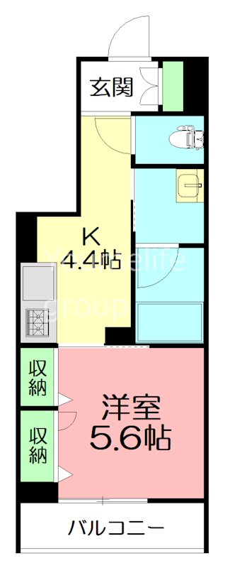 オルテンシア今泉 302号室 間取り