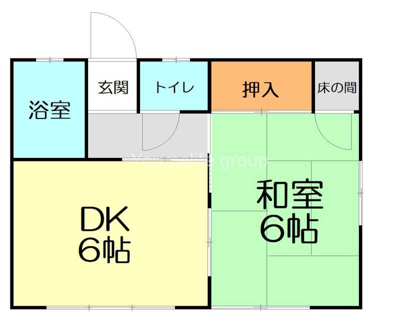 熊の前アパート 203号室 間取り