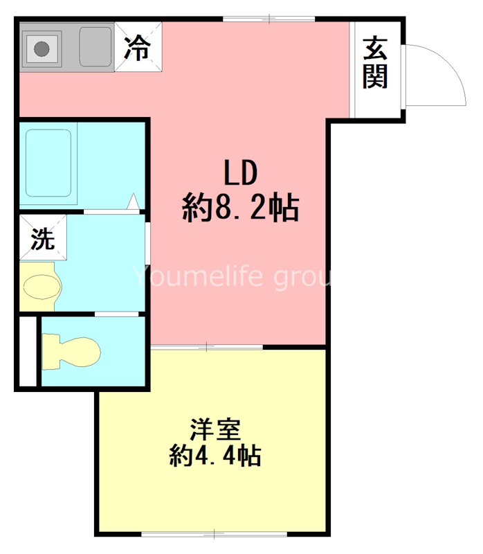 ルガノ 208号室 間取り
