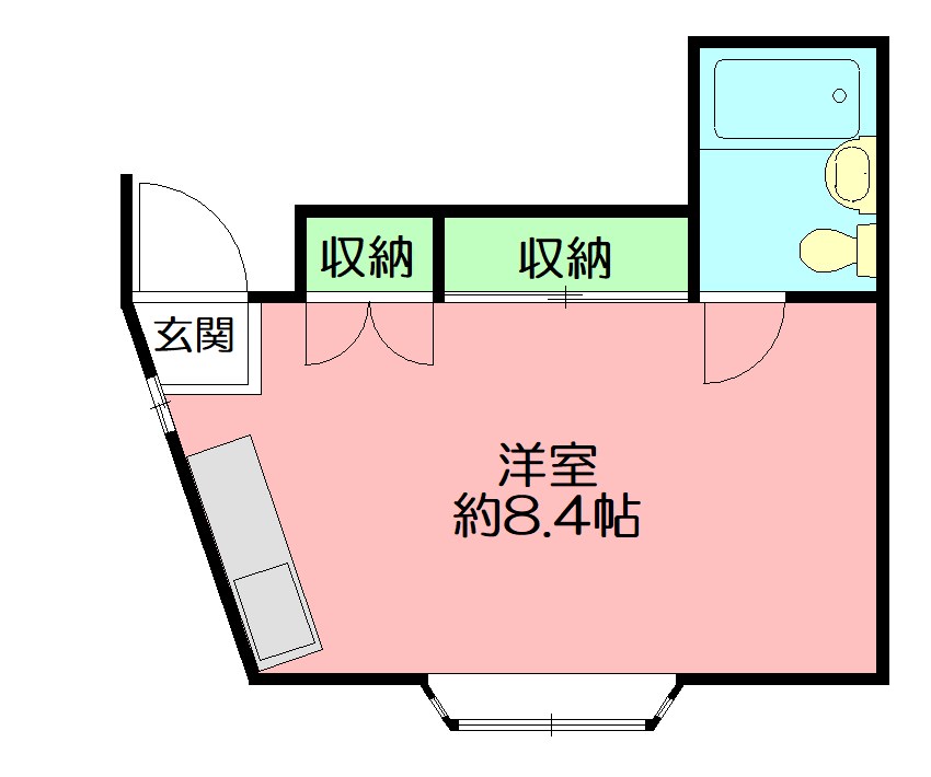 ゆりもハイツ 202号室 間取り