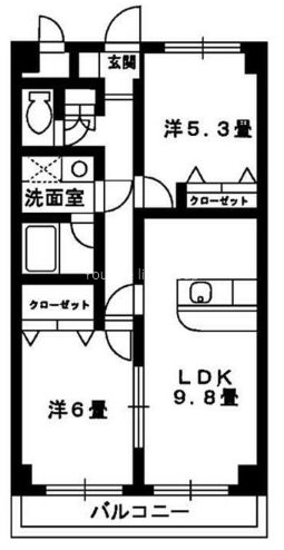 ヴァンベールS 101号室 間取り