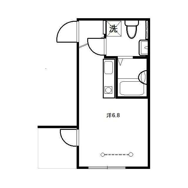 シャンテ・ビナ 104号室 間取り