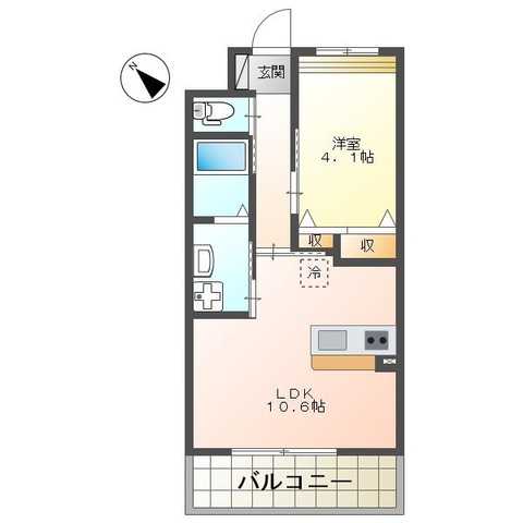 イーストーン 205号室 間取り