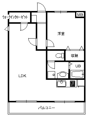 サフィーロ 201号室 間取り