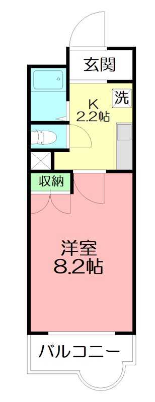 エトワール 206号室 間取り