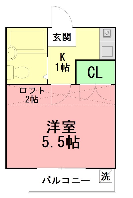 エコルグリーンリーフ 203号室 間取り