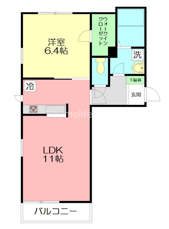 コンフォーザ鎌倉 301号室 間取り