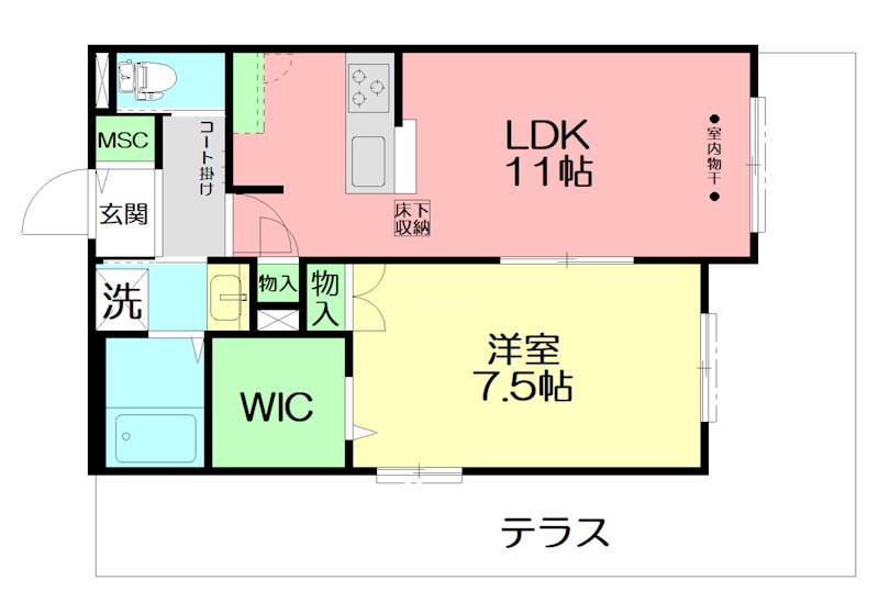 Maison de espoir 103号室 間取り