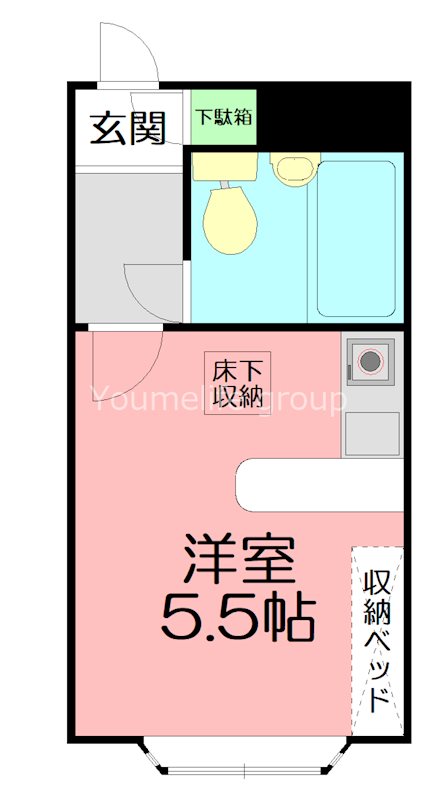メゾンド萩 102号室 間取り