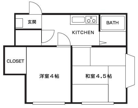 松本アパート 間取り