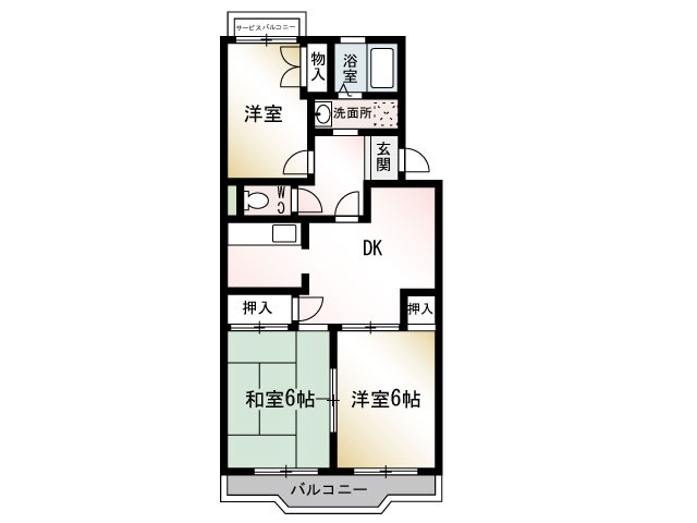 セントラルハイツ三和Ⅰ 306号室 間取り