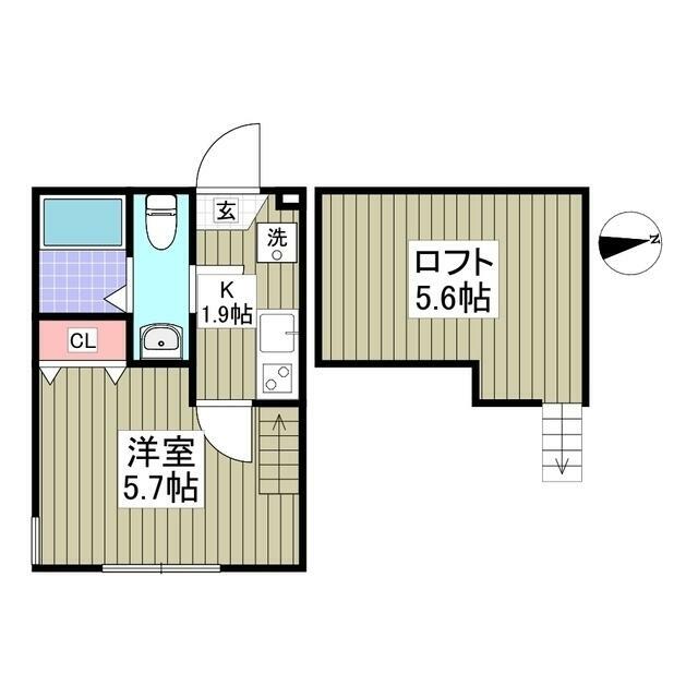 サニーガーデン中田 101号室 間取り