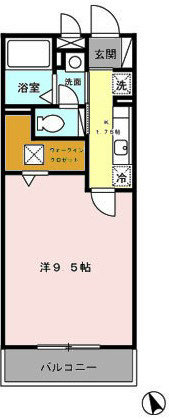 GEMINI ONNA 103号室 間取り