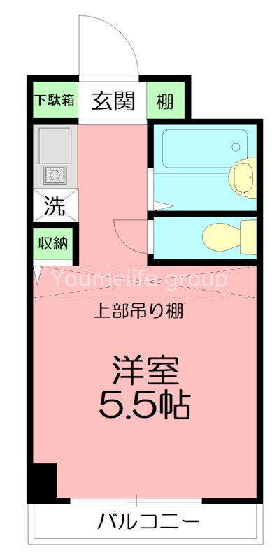 パークサイドビュー戸塚 206号室 間取り