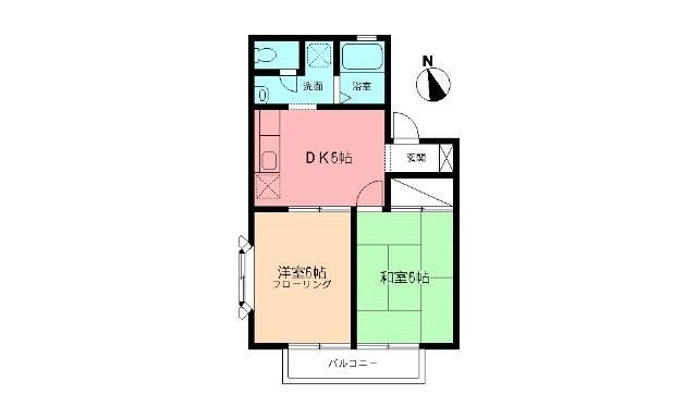 サンパレス網久保Ⅲ 203号室 間取り