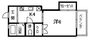 エスペランサ21 102号室 間取り