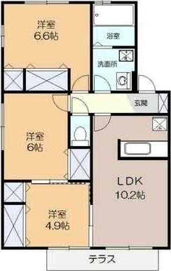 ソレイユ・タカミネ 102号室 間取り