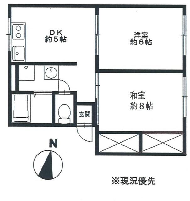 カーサタナカ   101号室 間取り