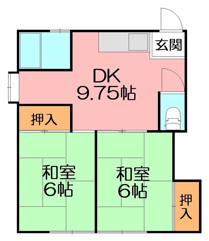 フラットＳＡＮＯ 201号室 間取り