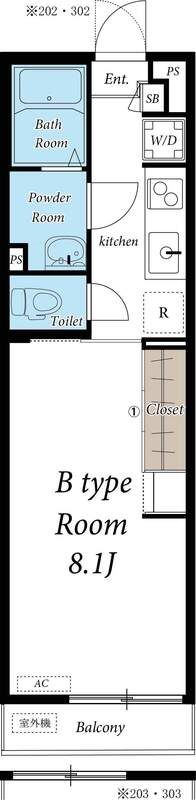 リブリ・オブリガーダ 103号室 間取り