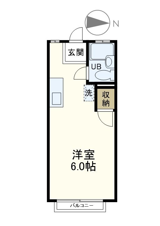 グランドパレスサネカタ A203号室 間取り