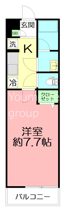 リブリ大船Ⅳ 107号室 間取り