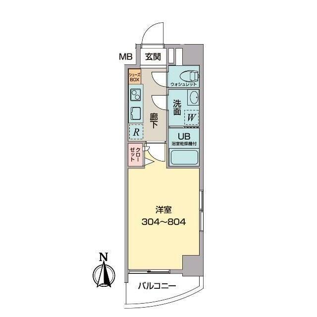 ビュークロス湘南 304号室 間取り