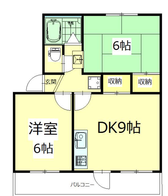 コーポ川井 203号室 間取り