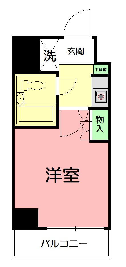 ダイアパレスアクティブシティ本厚木 203号室 間取り
