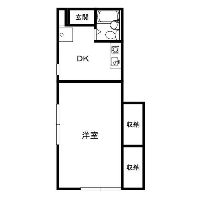 サンフラッツ 101号室 間取り