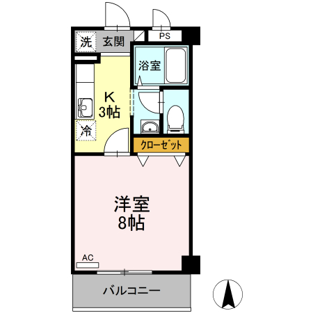 リビングタウン厚木 207号室 間取り