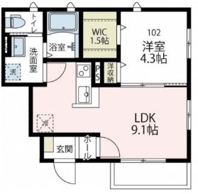 アネックス湘南 102号室 間取り
