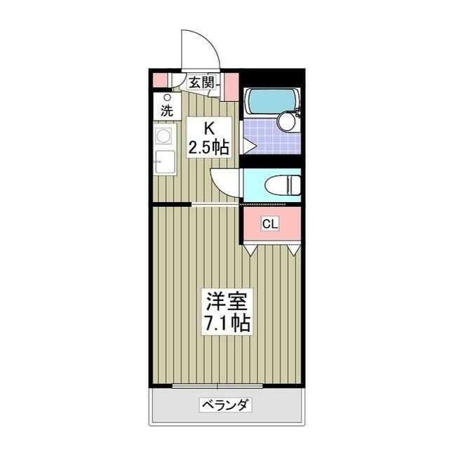 パステルハイツ　厚木 205号室 間取り