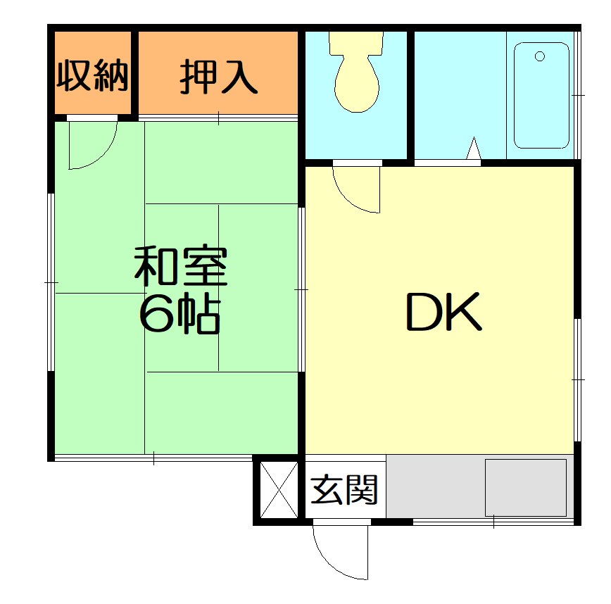 コスモAoi戸塚 201号室 間取り