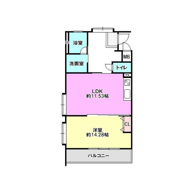 茅ヶ崎フェリックスコート長尾 406号室 間取り